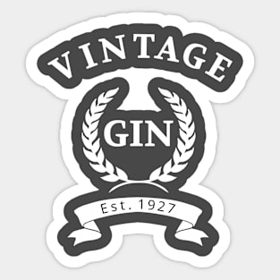 Gin vintage Sticker